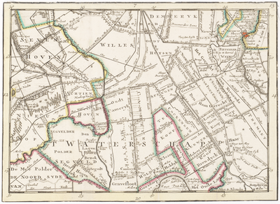 203123 Kaart van het noordwestelijke deel van de provincie Utrecht.